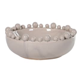 Cream Bobble Dish