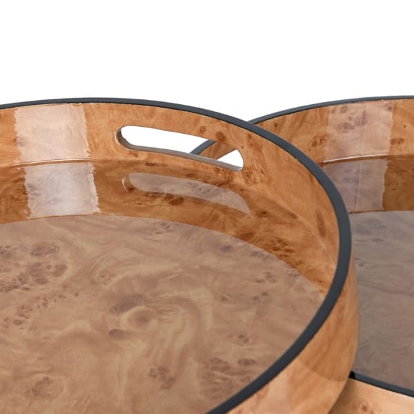 Burl tray large