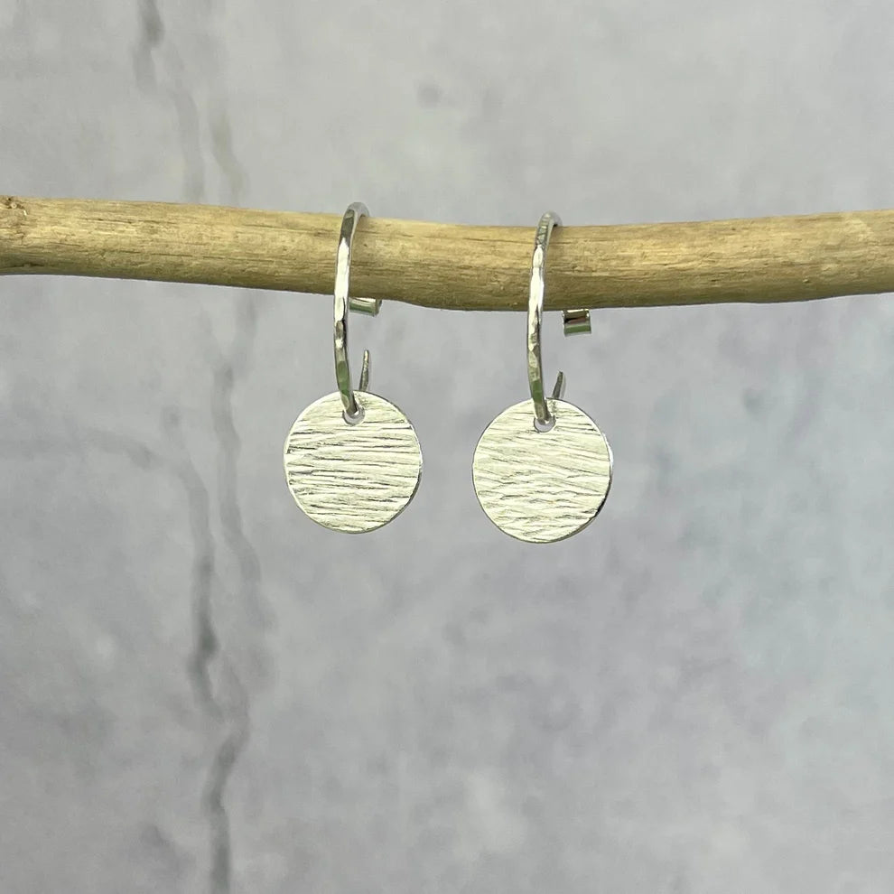 Disc Hoop Earrings