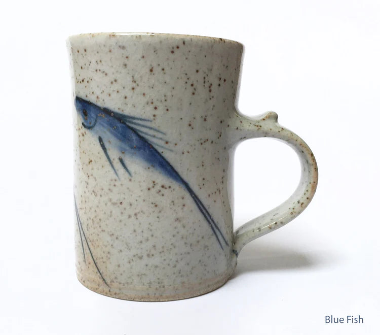 Blue Fish Large Mug - The Nancy Smillie Shop - Art, Jewellery & Designer Gifts Glasgow