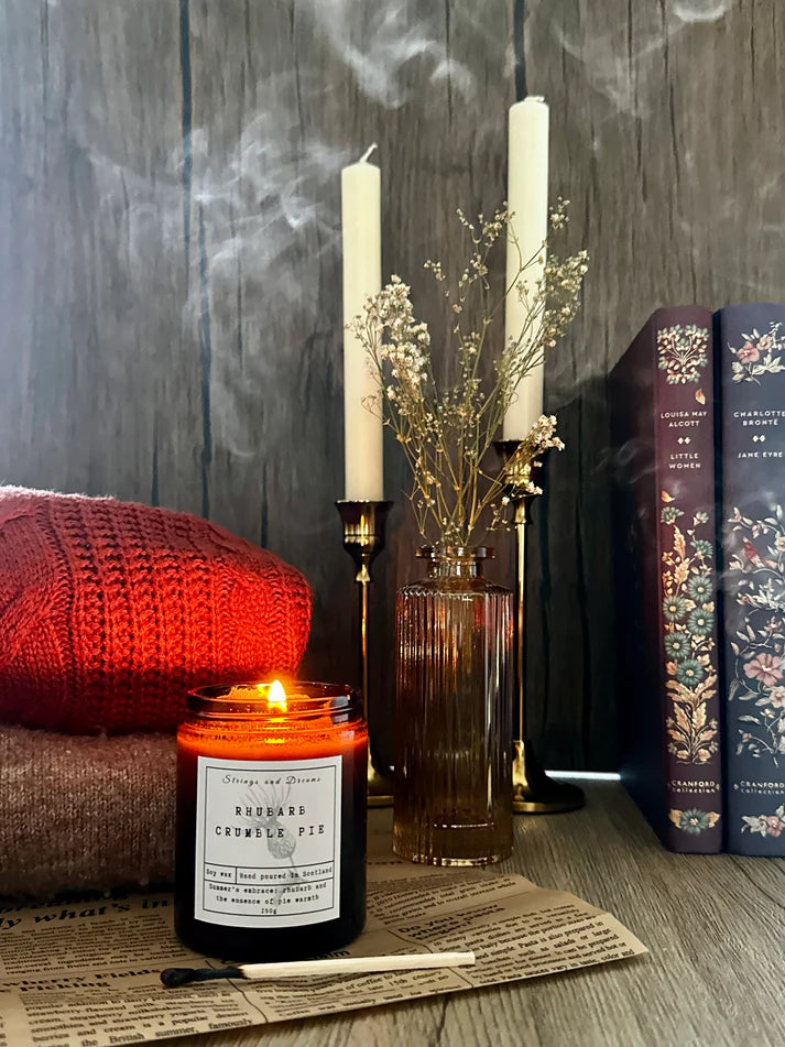 Rhubarb Crumble Pie Candle