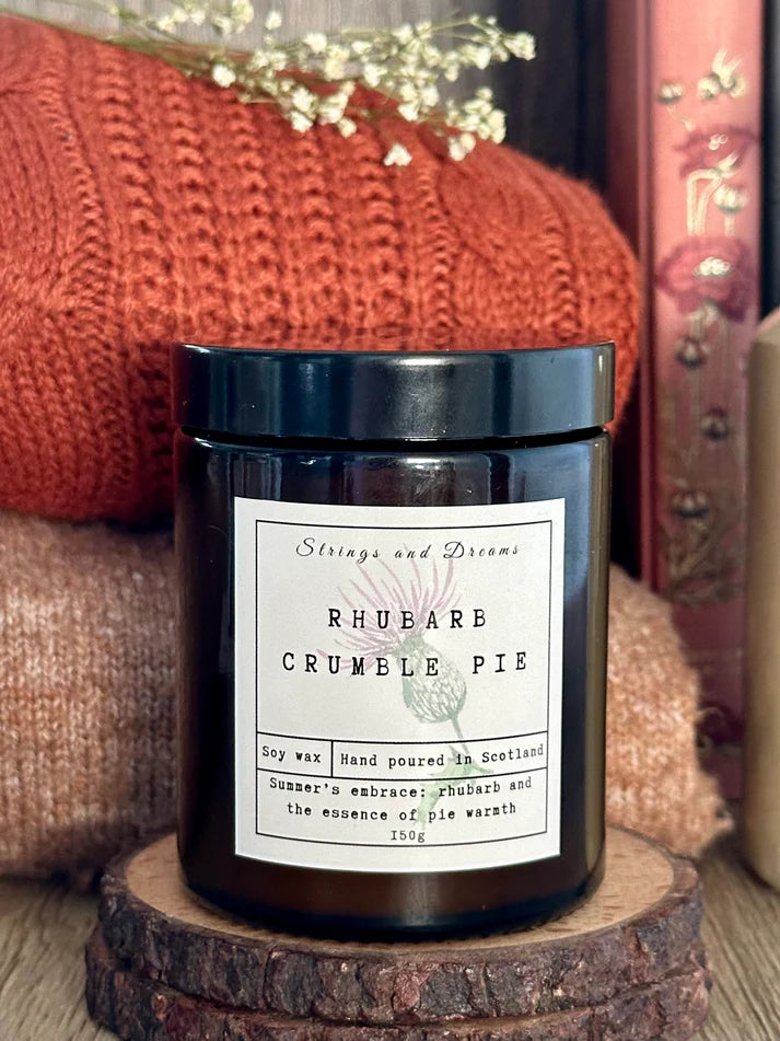 Rhubarb Crumble Pie Candle