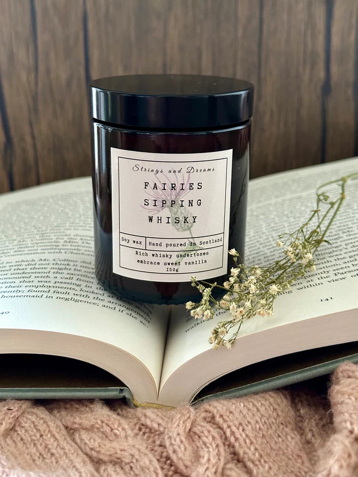 Fairies Sipping Whisky Candle