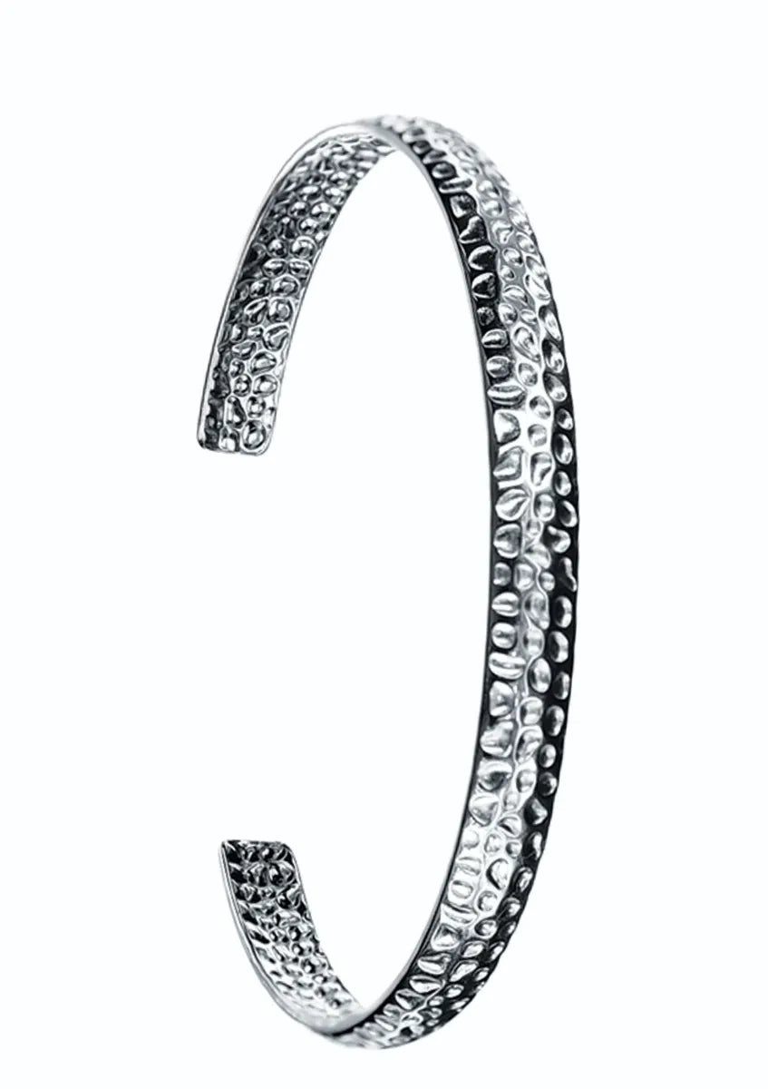 Hammered Cuff Silver