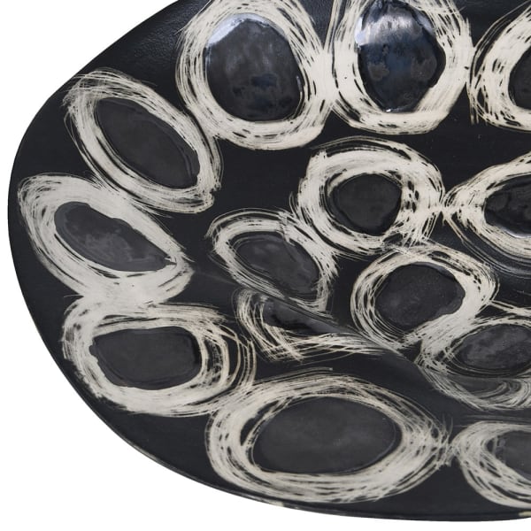 Black and White circles bowl