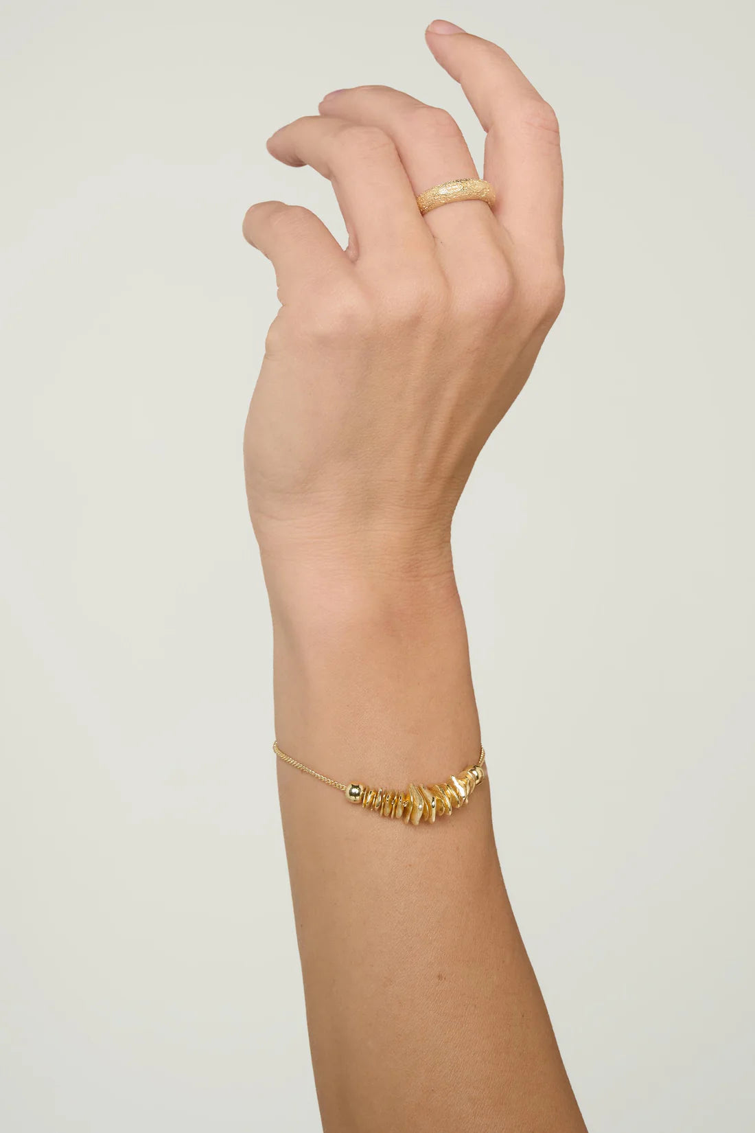 Gold cairn bracelet