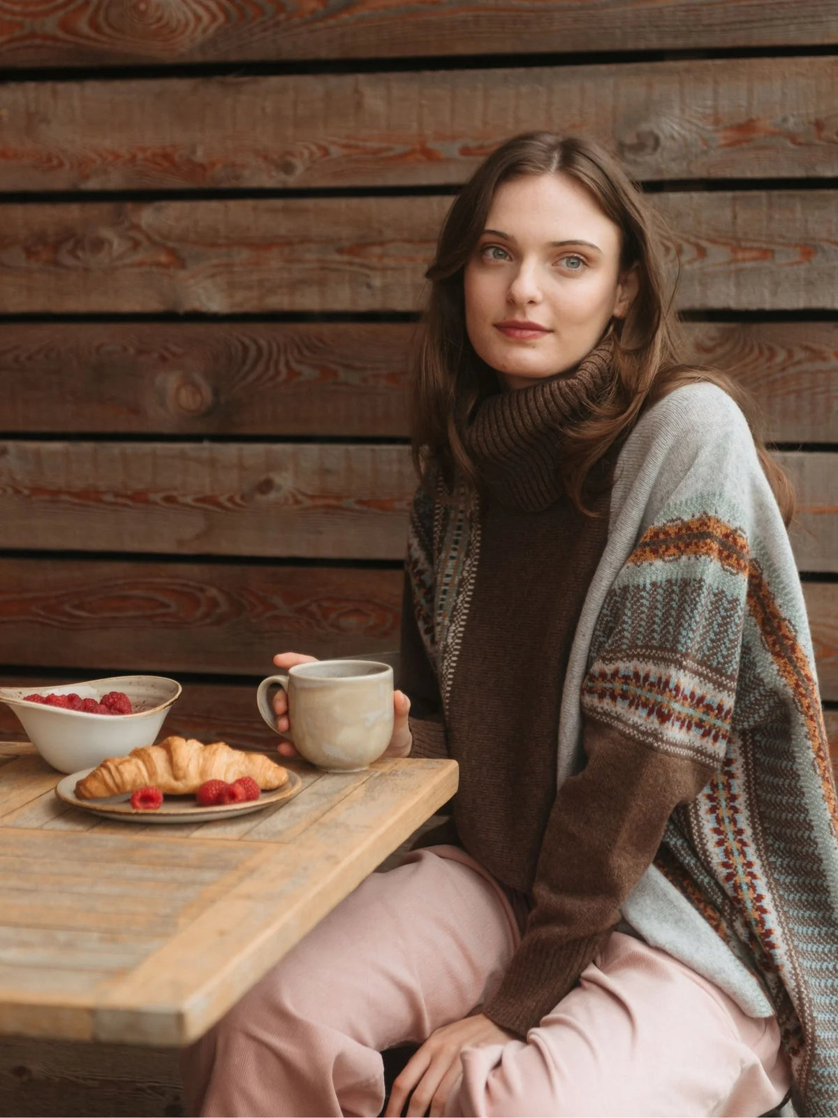 Mushroom Montrose Cowl Sweater