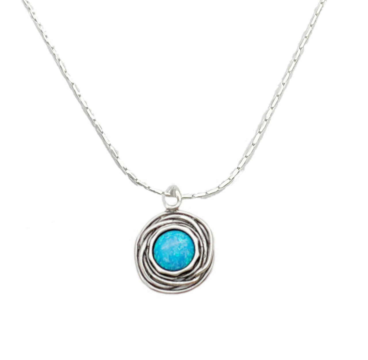 Swirl circle pendant