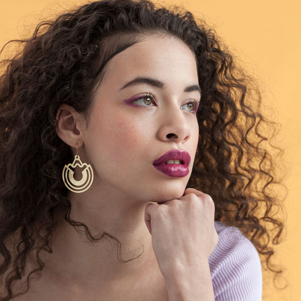 Opla Gold-Plated Earrings | The Nancy Smillie Shop - Art, Jewellery & Designer Gifts Glasgow Scotland