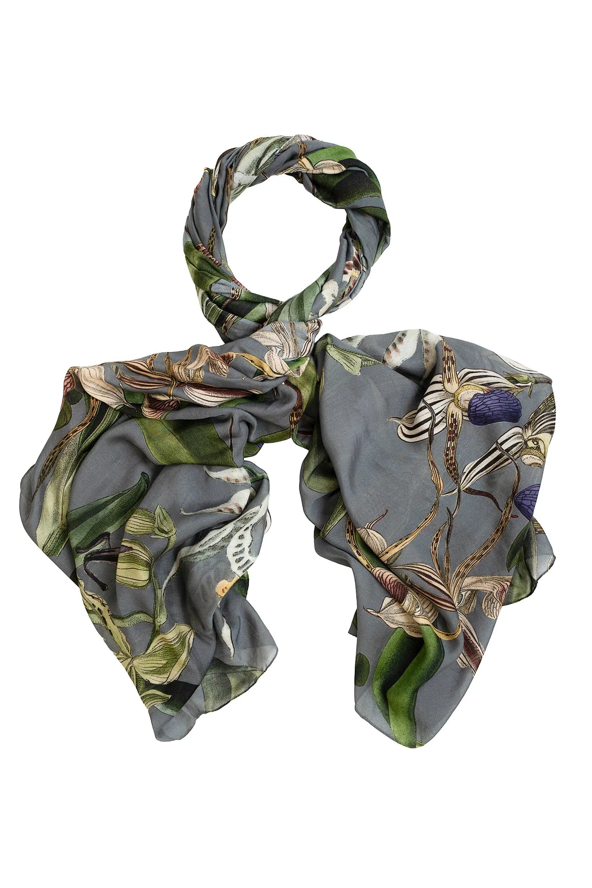 Orchid Grey Scarf