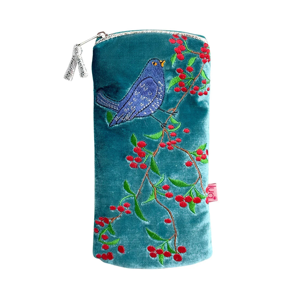 Blackbird and Berries Glasses Purse
