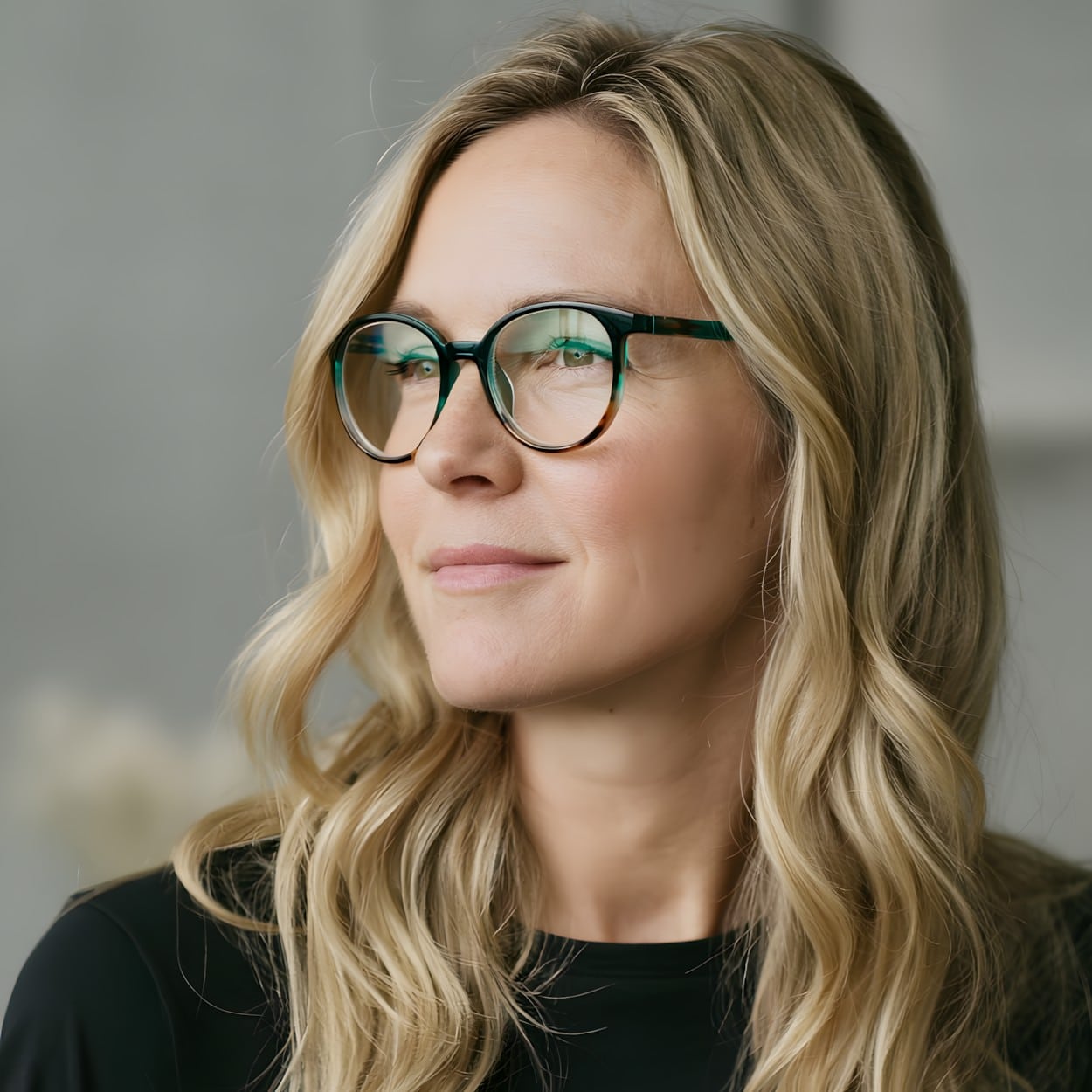 Brooklyn Teal Reading Glasses