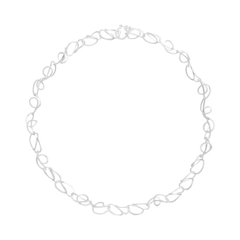 Silver Scroll Necklace