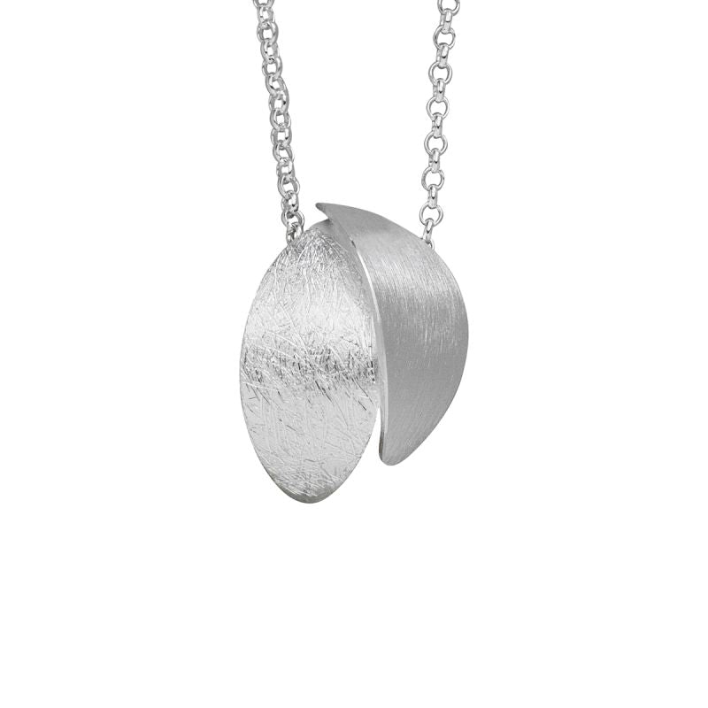 Silver Organic Leaf Necklace + Chain