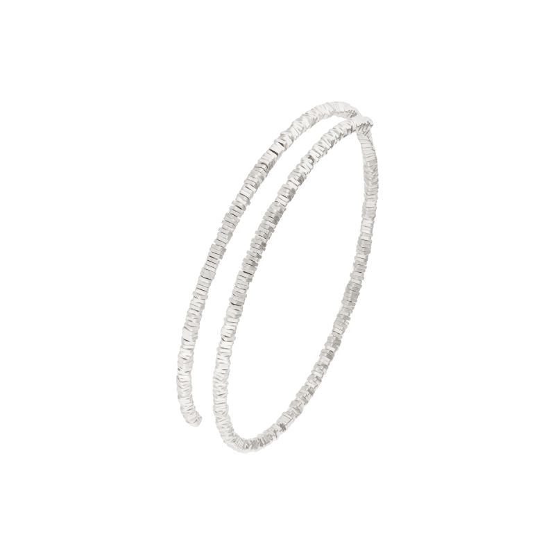 Silver Mini Squares Bangle