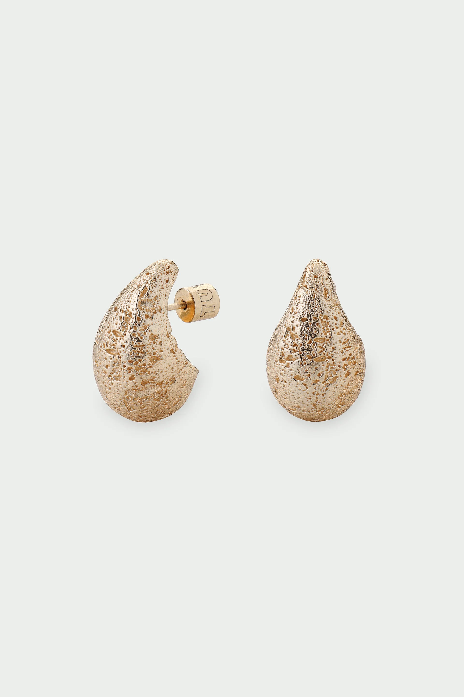 Large Gold Dome Earrings