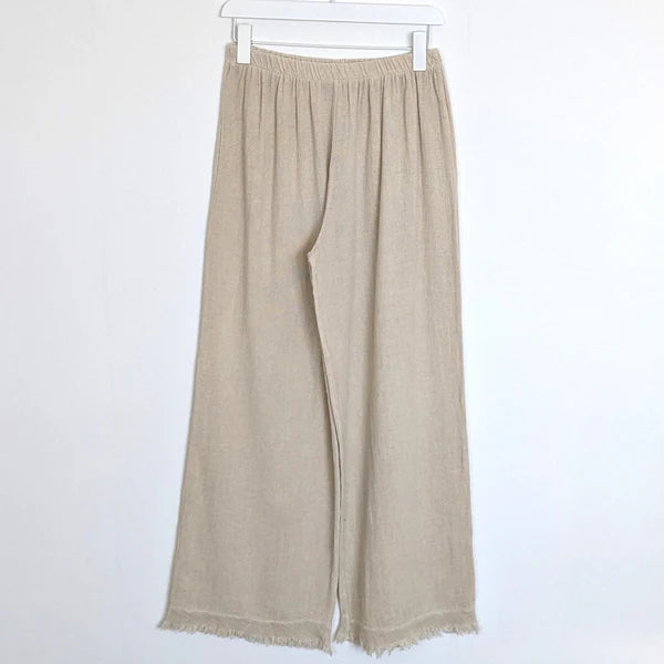 Beige Cotton Trousers