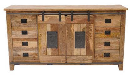 8 drawer side board