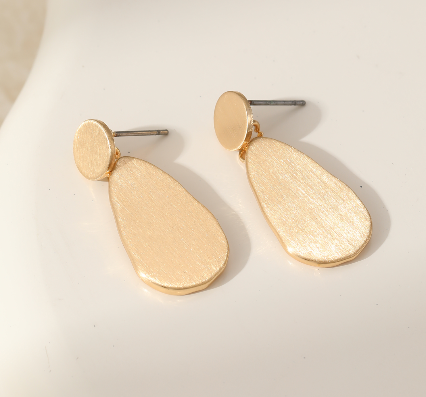 Gold Dot and Drop Earring