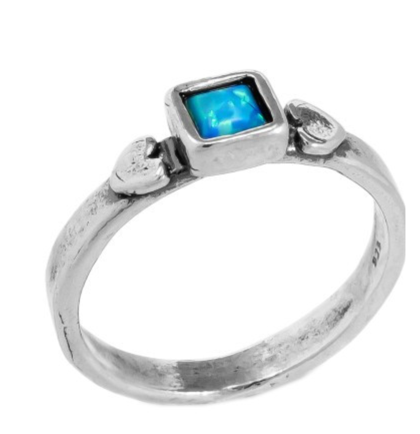 Silver Ring with Opal