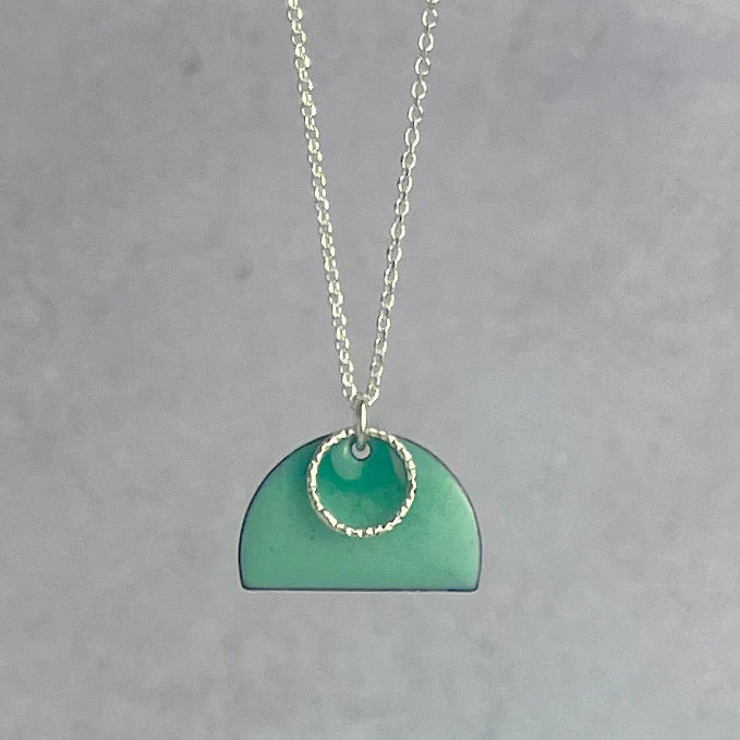 Sea Green Tulip Necklace