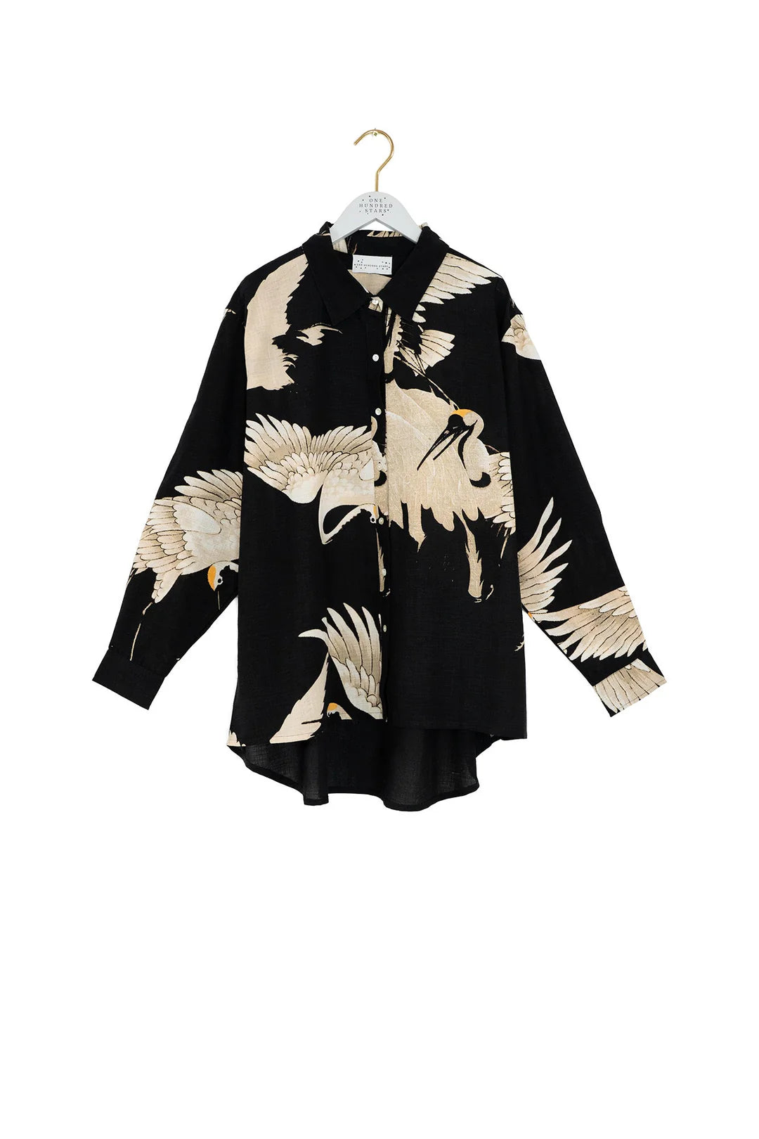 Black Stork Oversized Shirt