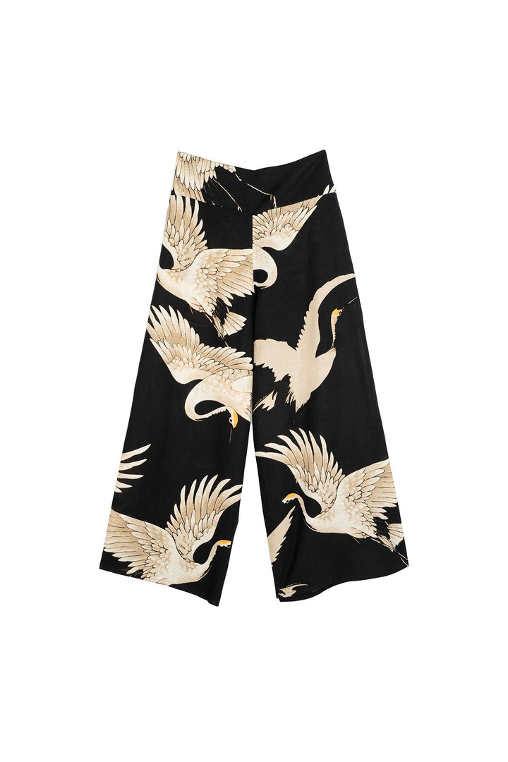 Black Stork Palazzo Pants M/L
