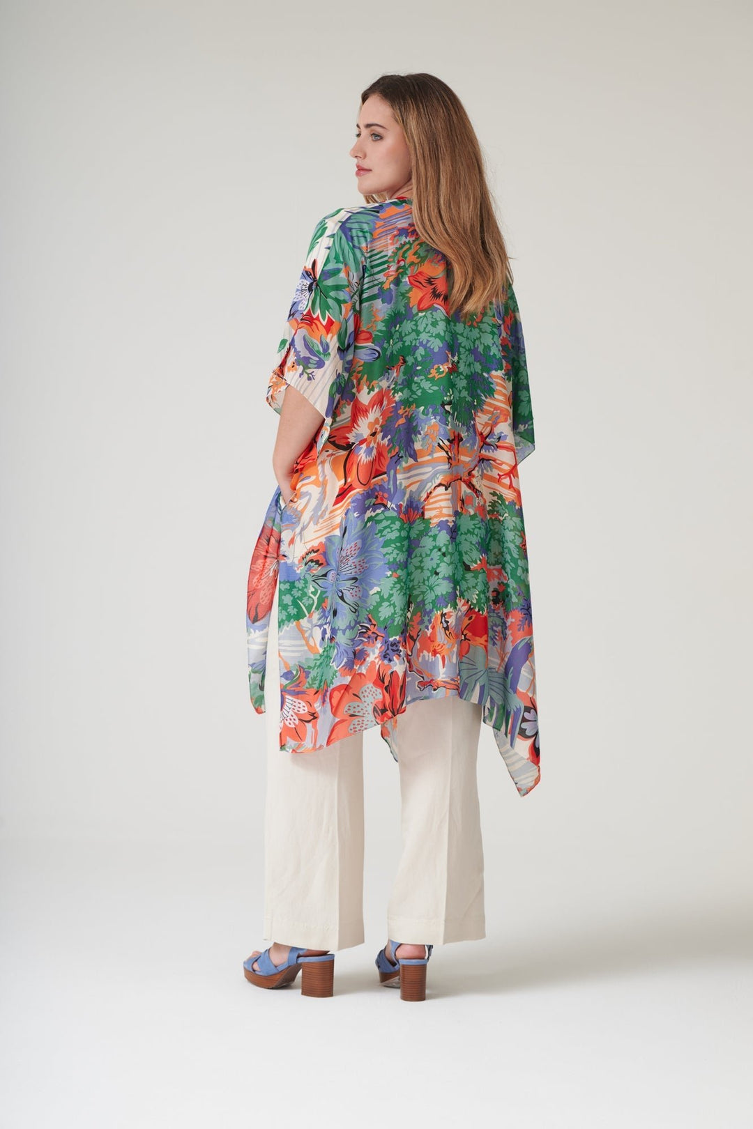 Blue Tropicana Throwover