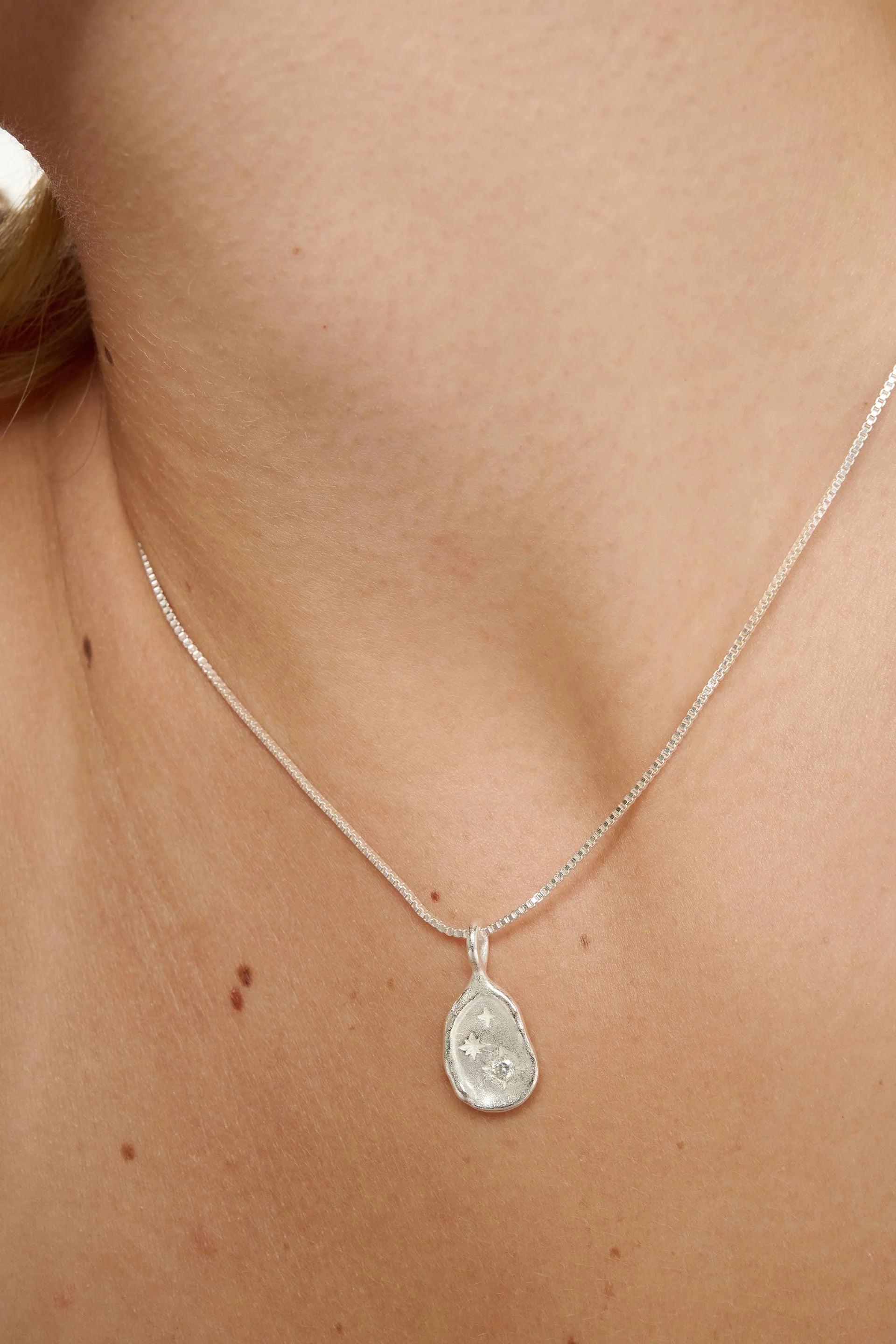 Silver Aster Necklace