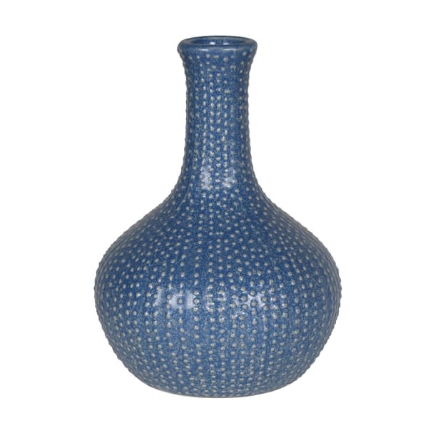 Blue urchin vase