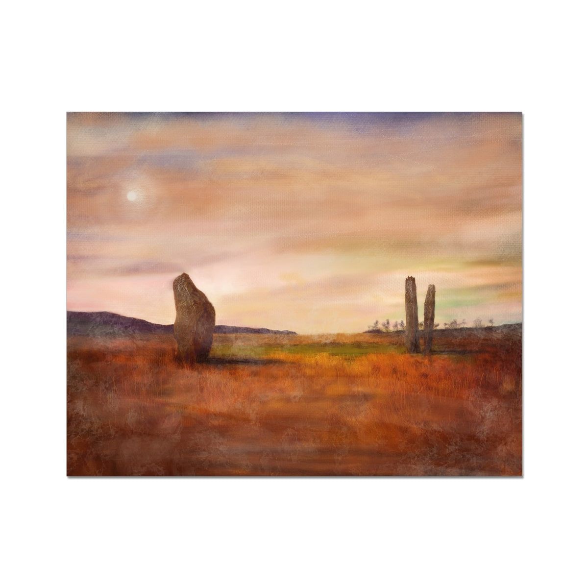 A Moonlit Machrie Moor Artist Proof Collector Print - All Art Prints - Scotland