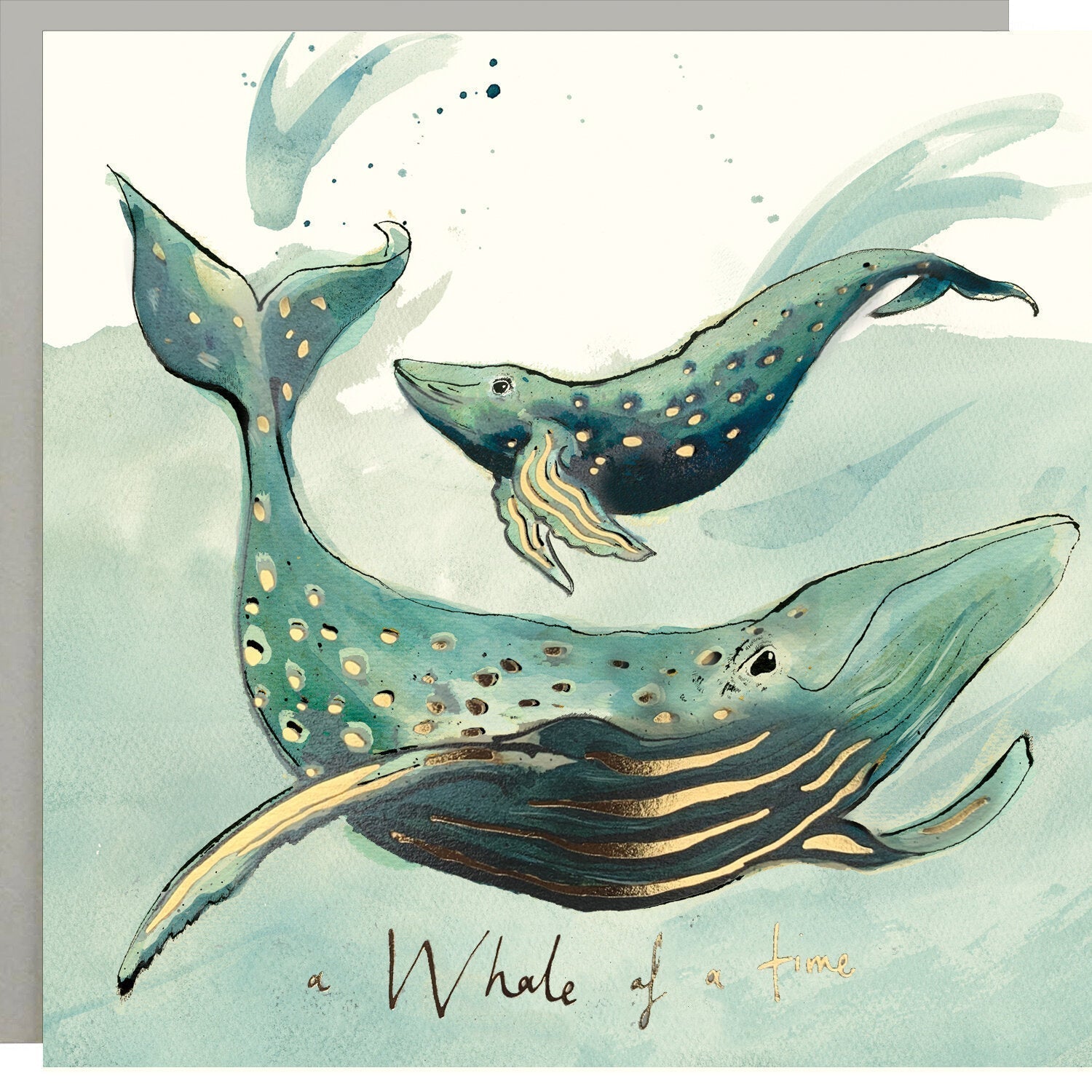 "A Whale Of A Time" Card - The Nancy Smillie Shop - Art, Jewellery & Designer Gifts Glasgow