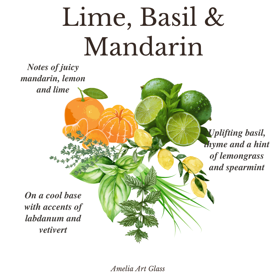 Small Candle Night Sky Lime Basil Manderin