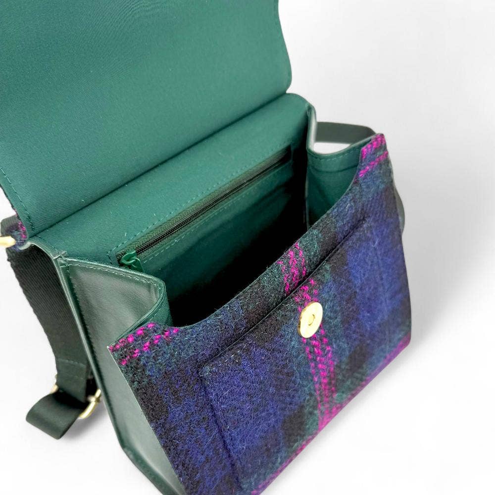 Harris Tweed Medium Satchel Bag Baird Check