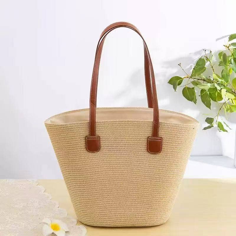 Natural Shoulder/Beach Bag - (42x30x13cm)