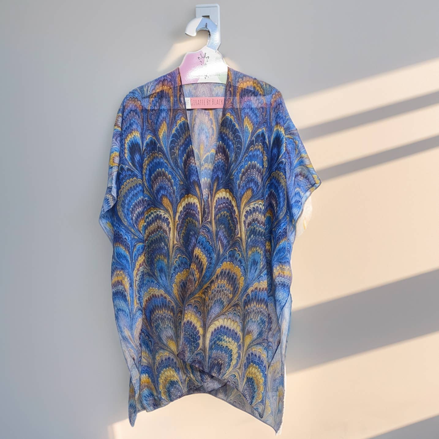 Blue Marbled Kaftan (90x180cm) - Exclusive Design