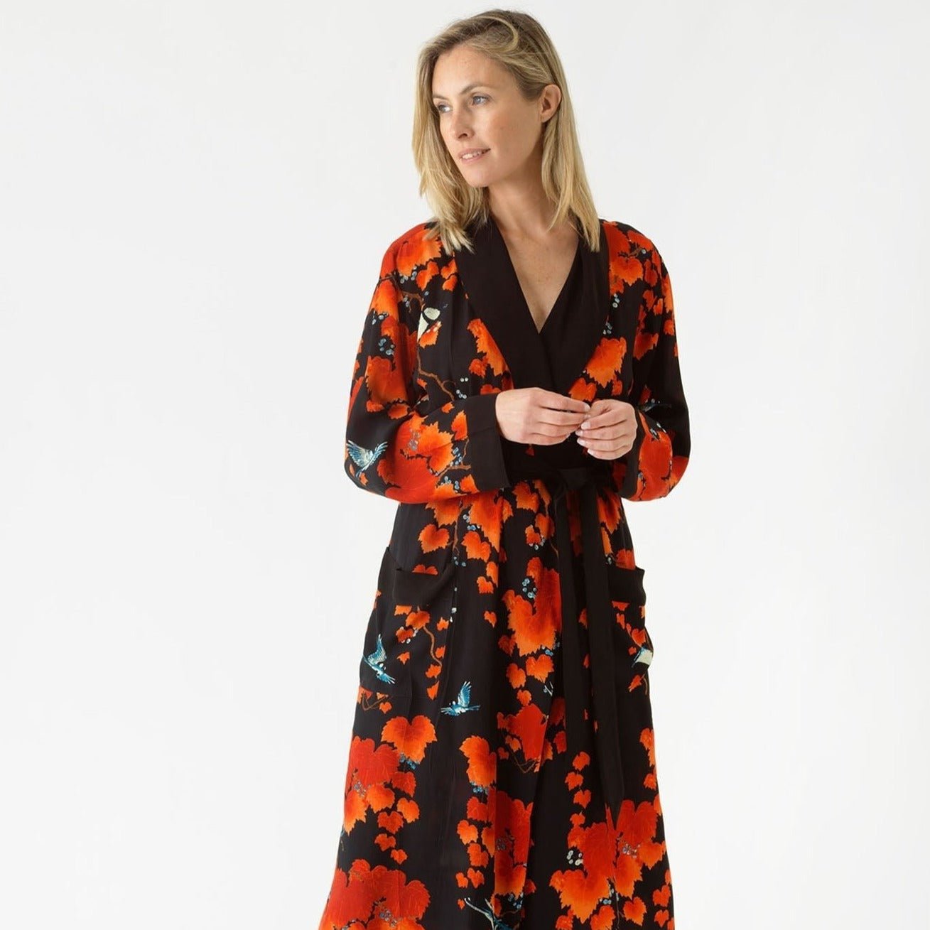 Acer Black Crepe Gown - The Nancy Smillie Shop - Art, Jewellery & Designer Gifts Glasgow