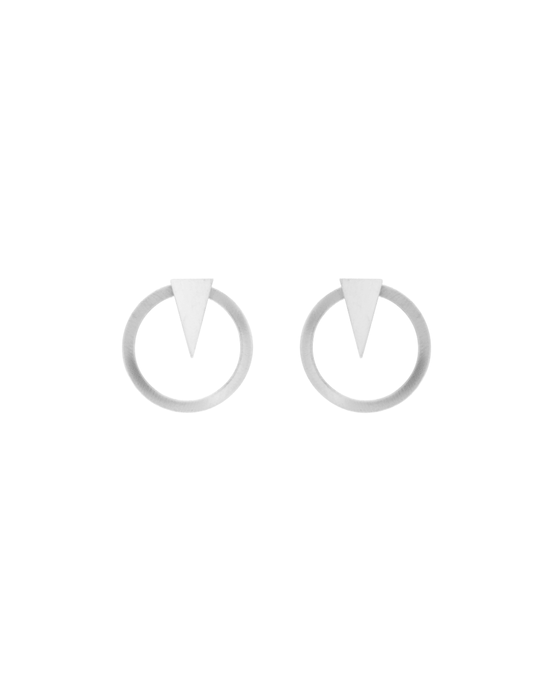 Theia IN:STORE 2in1 Triangle & Circle Earring Silver Plating