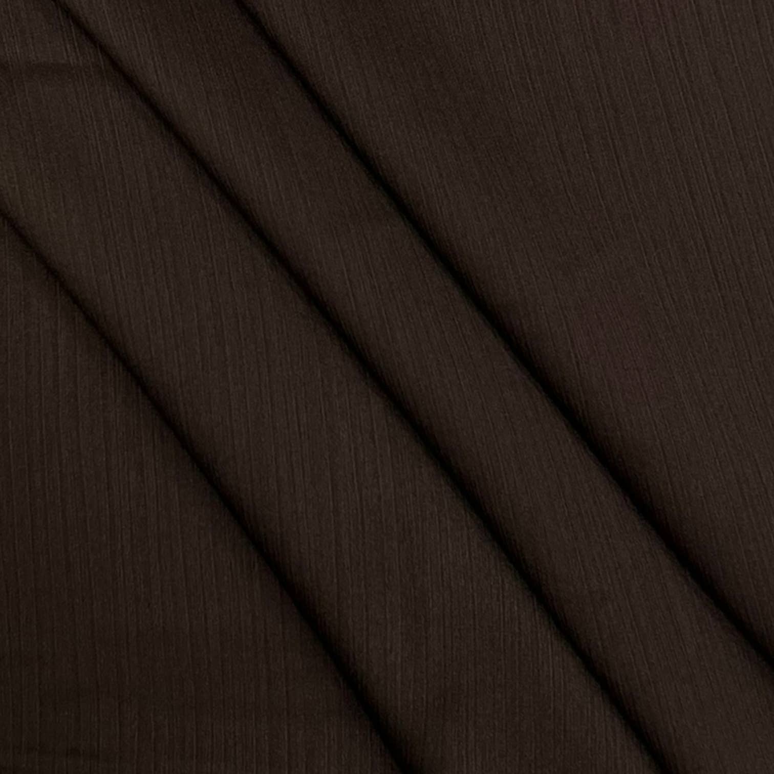 Plain Ribbed Long Satin Scarf: Charcoal