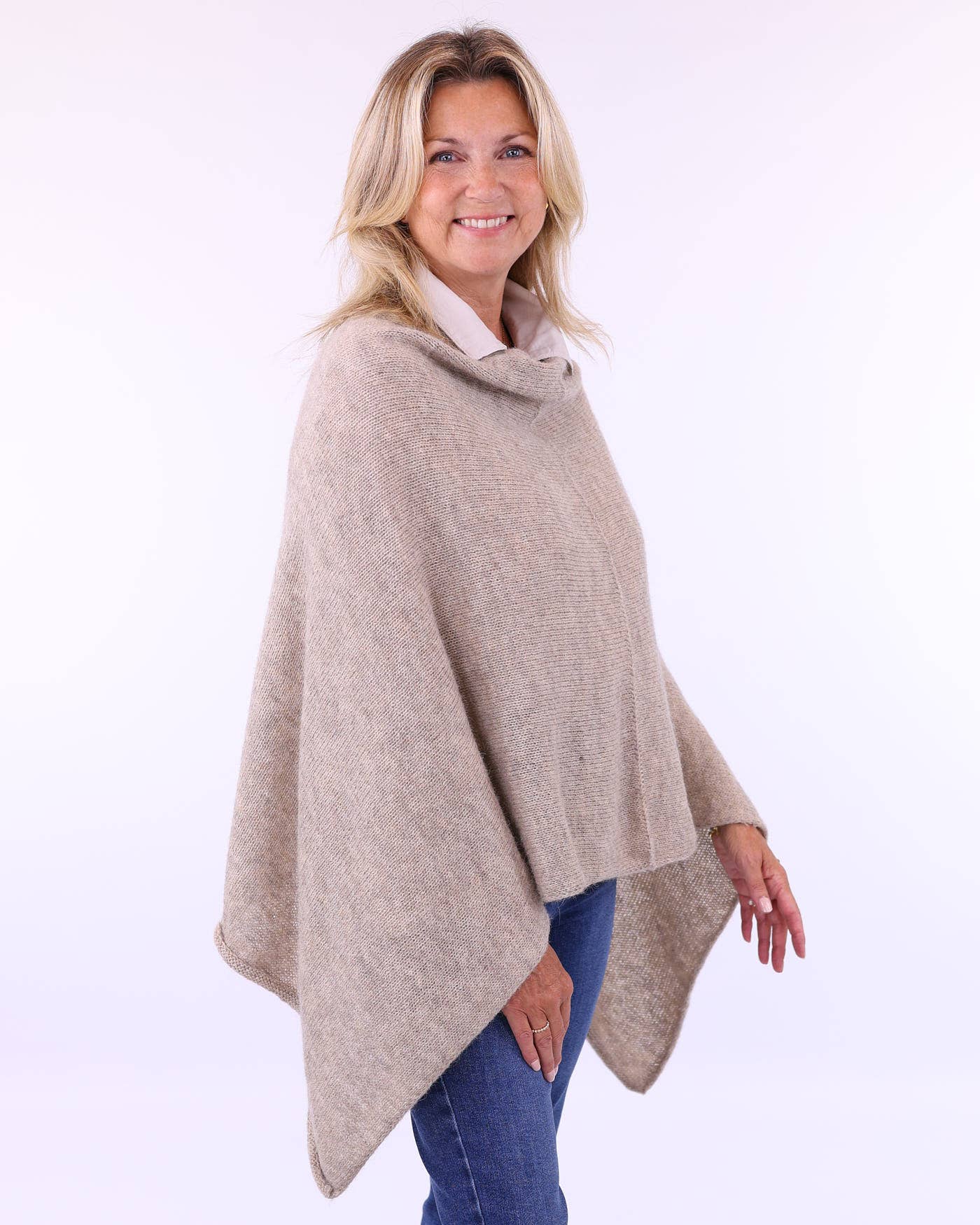 Alpaca Blend Poncho: Forest - Clothing - Scotland
