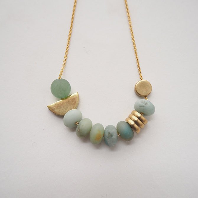 Amazonite Lagoon Necklace - The Nancy Smillie Shop - Art, Jewellery & Designer Gifts Glasgow