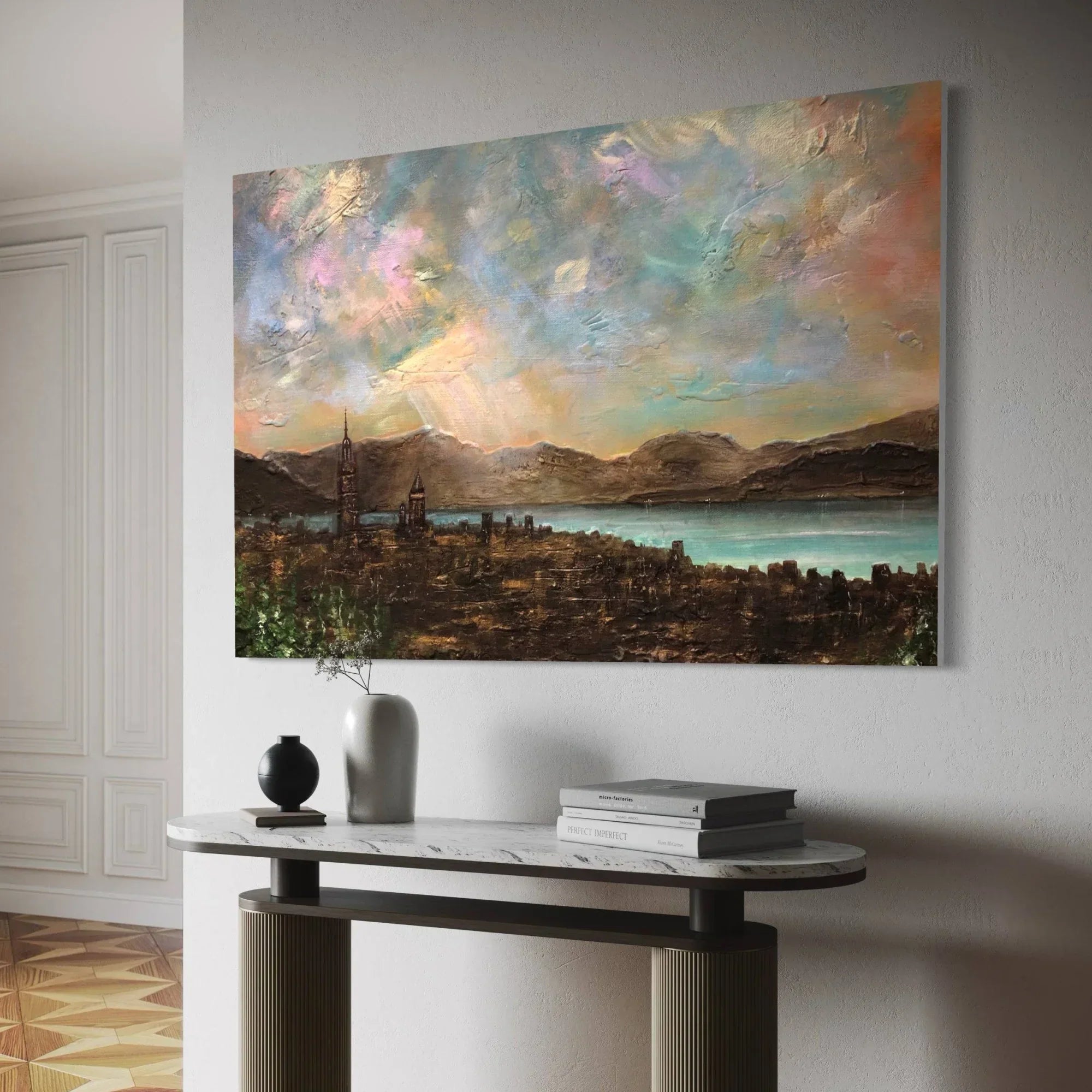 Angles Fingers Over Greenock | Statement Interior Wall Art from Scotland - All Prints