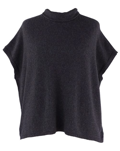 Anthracite Cashmere Blend Tunic - The Nancy Smillie Shop - Art, Jewellery & Designer Gifts Glasgow
