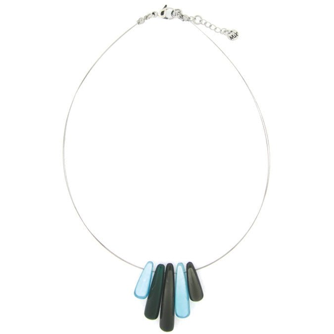 Aqua Teardrop Necklace - The Nancy Smillie Shop - Art, Jewellery & Designer Gifts Glasgow
