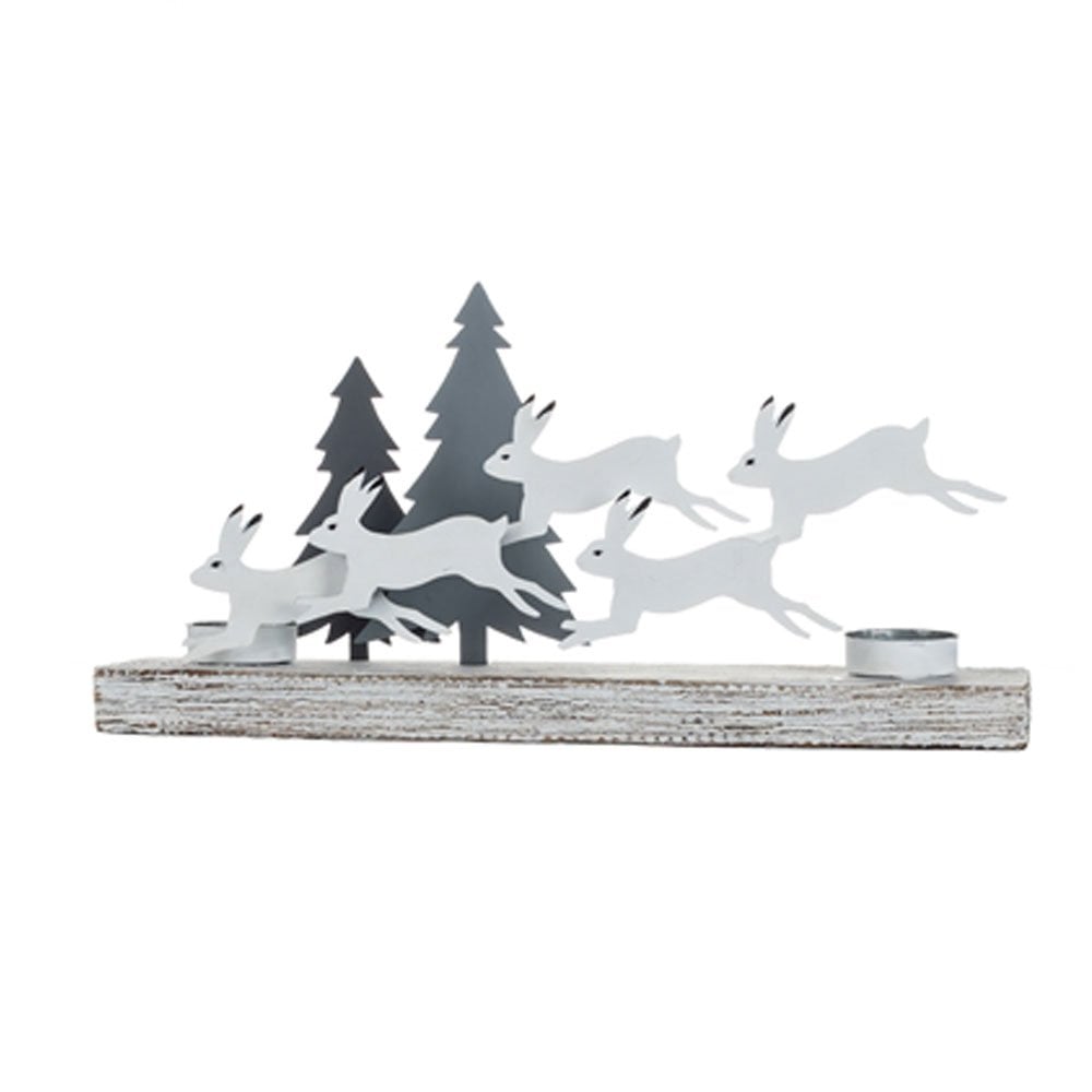 Arctic Hares Votive - The Nancy Smillie Shop - Art, Jewellery & Designer Gifts Glasgow