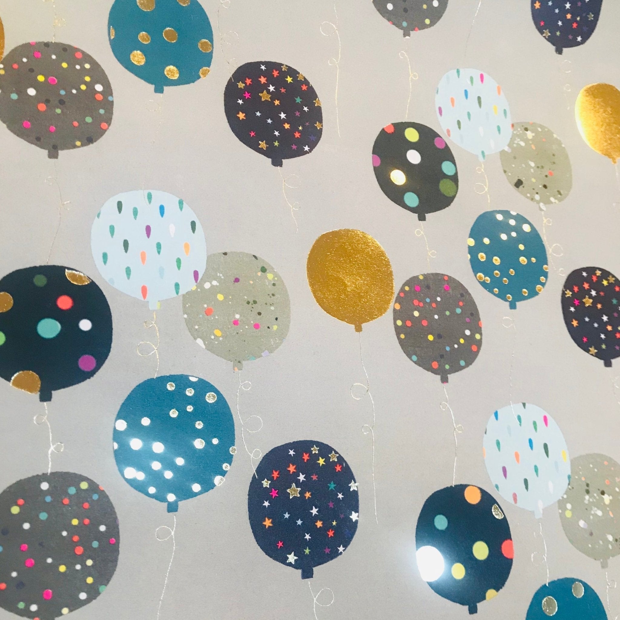Balloons Wrapping Paper - The Nancy Smillie Shop - Art, Jewellery & Designer Gifts Glasgow