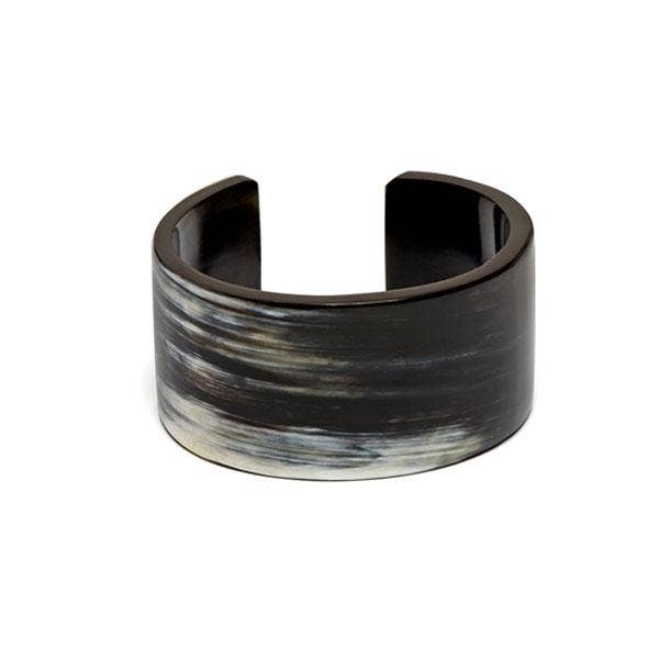 Black natural Horn summer jewellery Cuff Bracelet for Women
: Large