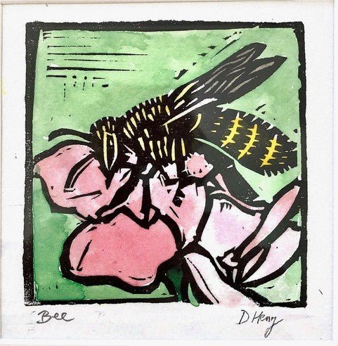 Bee Print - The Nancy Smillie Shop - Art, Jewellery & Designer Gifts Glasgow