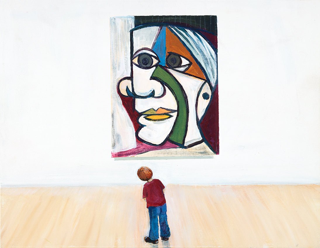 "Bemused!" Picasso Framed Print - The Nancy Smillie Shop - Art, Jewellery & Designer Gifts Glasgow