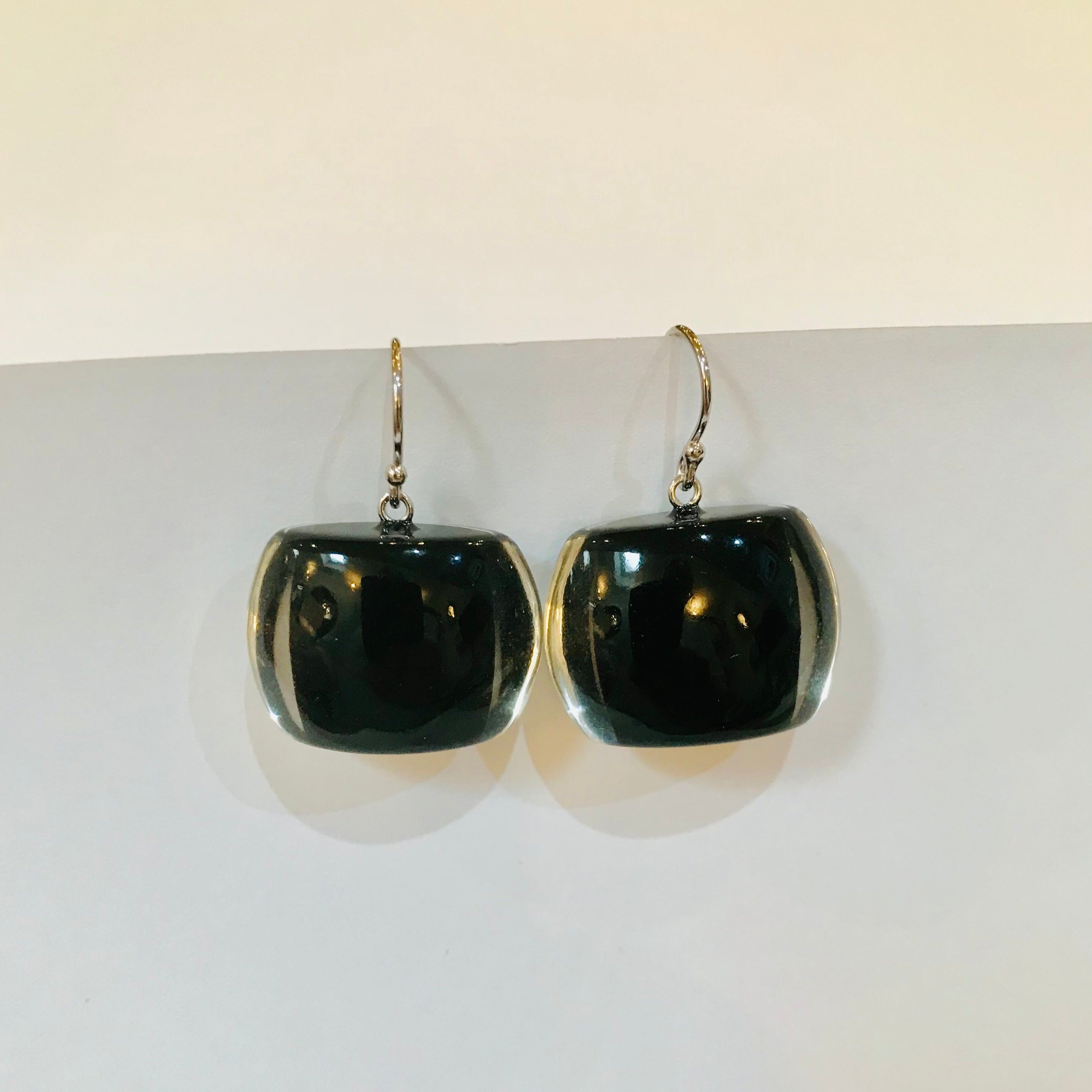 Black Bellissima Earrings - The Nancy Smillie Shop - Art, Jewellery & Designer Gifts Glasgow